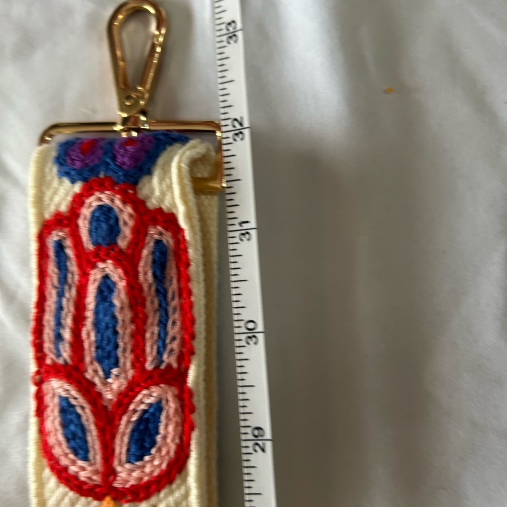 Source Unknown Multicolor Embroidered purse strap floral embroidery pattern - Picture 12 of 13